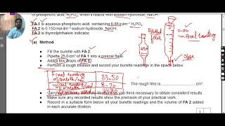 AS Chemistry -Titration May June 2022 Q 1 (9701/33)