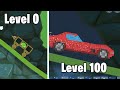 Level 0 to 100 Cars in Bad Piggies