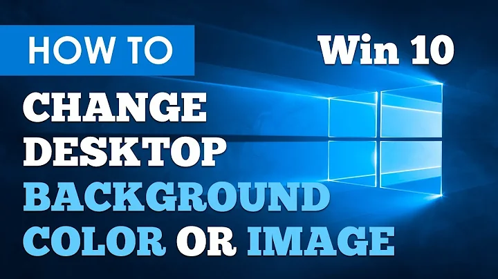 How To Change Desktop Background Color & Background Image / Wallpaper In Windows 10