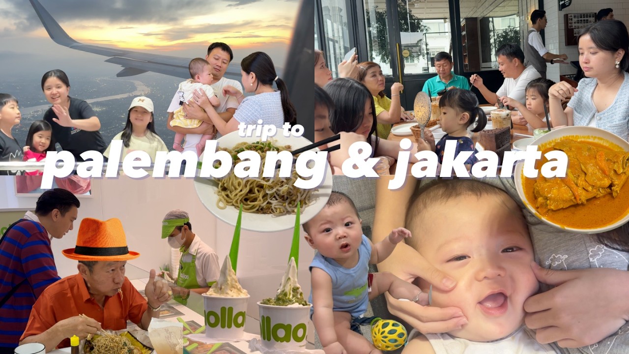 visit to palembang fam | non-stop eating palembang foods | 2-day layover in jakarta w/ the siblings