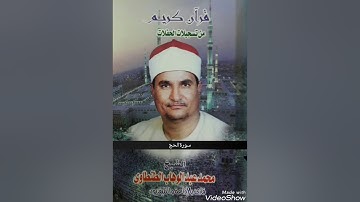الشيخ محمد عبد الوهاب الطنطاوي    سورة الحج