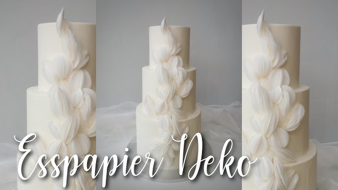 Wafer paper quilling  Wedding cake display, Modern wedding cake