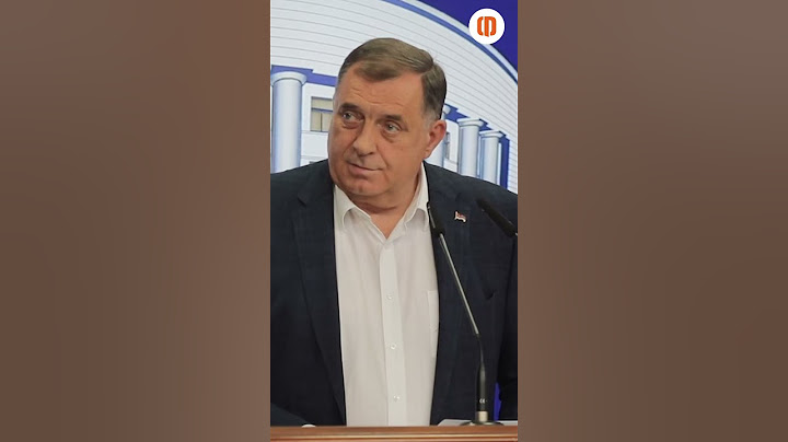 Reakcija Milorada Dodika na optužnicu Tužiteljstva BiH #shorts