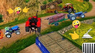 🚜 Heavy Log Transport Challenge in Indian Vehicle Simulator! 🌲🔥 | Tractor Gameplay #haapygaming  screenshot 5