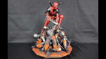 Deadpool vs TVA 1:10 Diorama – Custom Hand Painted & 3D Printed | Wolverine Claws Edition