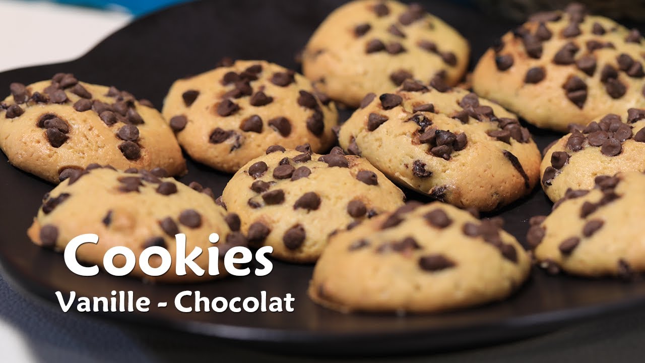 Cookies vanille chocolat - كوكيز فانيليا شوكولاتة
