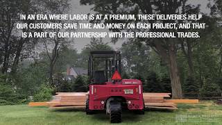 The Delivery - Moffett Forklift/ Residential Backyard Lumber Order by Kuiken Brothers