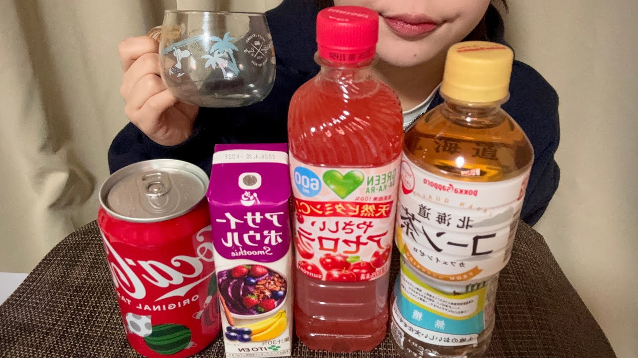 【飲む音Drinking Sounds】ごくごく飲む音🥤Gulping (No Talking)