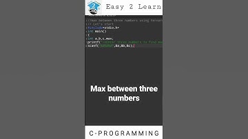 Max between three numbers | c programming | #shorts #cprogramming