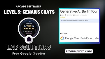 Generative AI: Berlin Tour Lab Solution || #ARC123 || Arcade Level 3 September || Free Google Swags