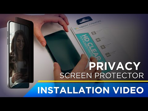 Tech Armor 4-Way Privacy PET Screen Protector Installation Video