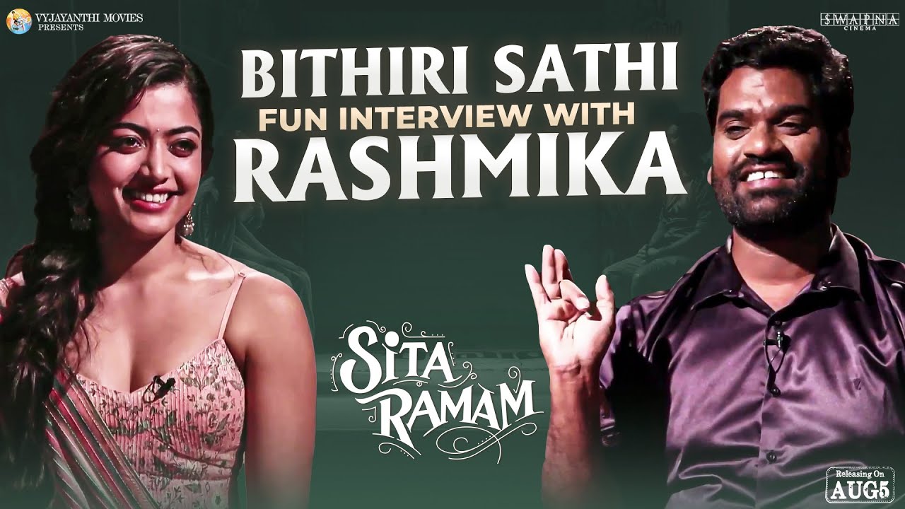 Bithiri Sathi Funny Interview with Rashmika Mandanna | Sita Ramam Grand Release On August 5th