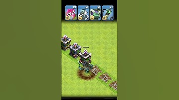 Every Level Archer Tower VS Clash-O-Ween Troops! Clash of Clans