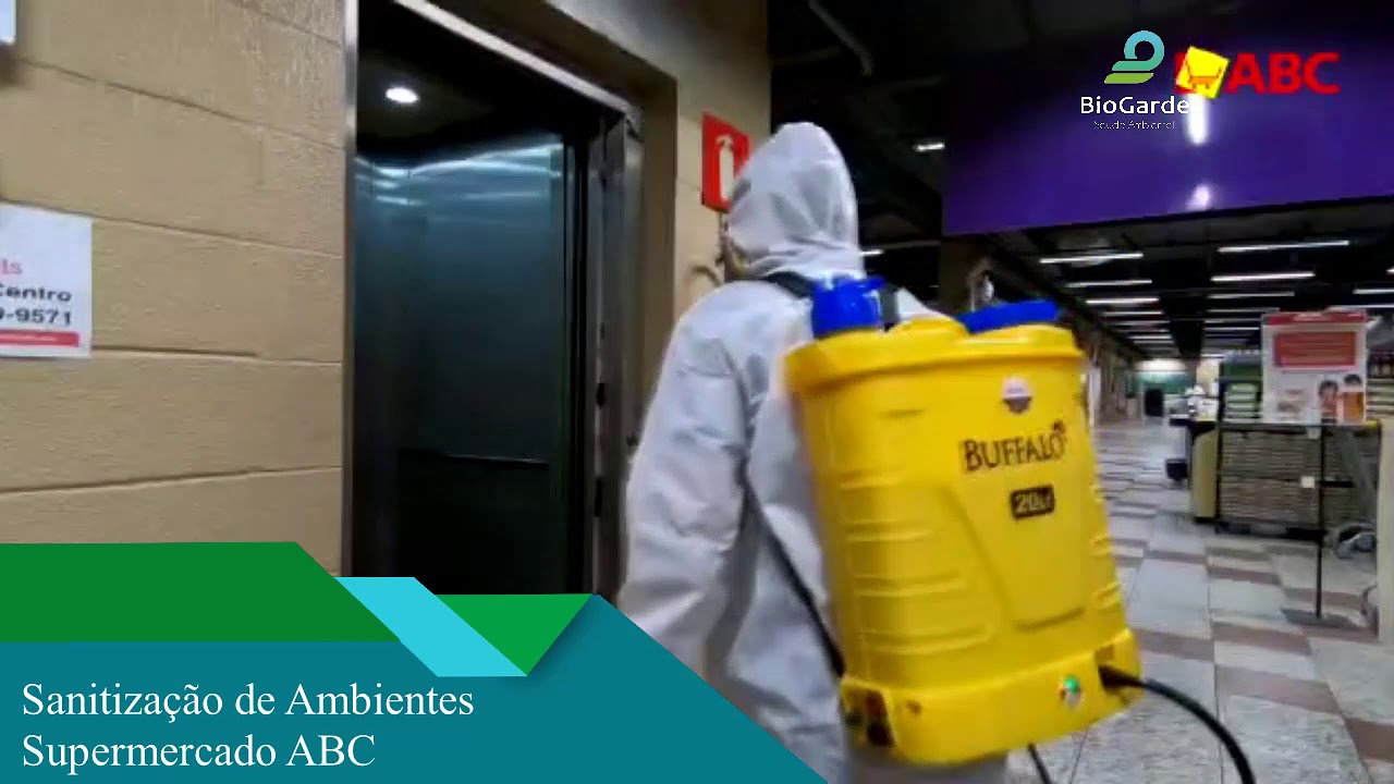 biogarde - serviço de sanitização no supermercado abc - YouTube