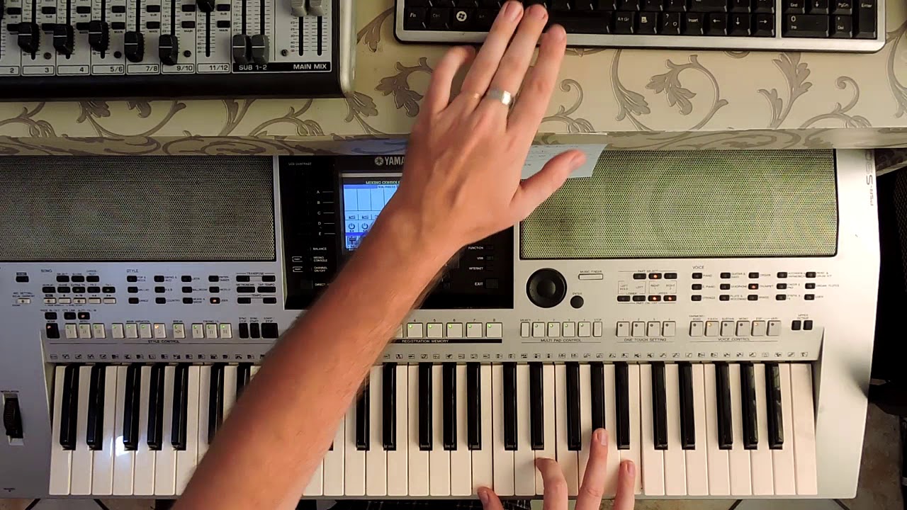 dobrado 2000 , Música alemã, vídeo aula teclado