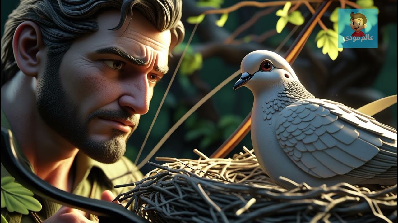 📖 قصة اليمامة والصياد | حكاية عن حكمة الصمت وخطورة الكلام