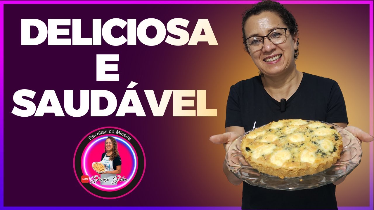 Quiche de espinafre com farinha de amêndoas