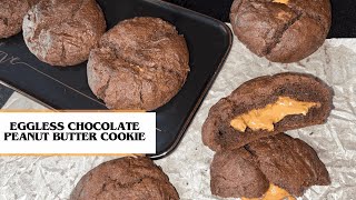 Soft, Chewy and Irresistible! Peanut butter filled Chocolate Cookies Recipe