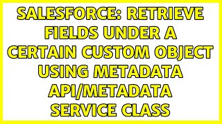 Salesforce: Retrieve fields under a certain Custom object using Metadata API/Metadata Service class