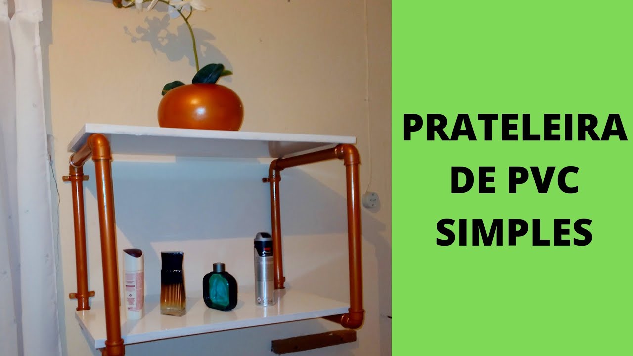 prateleira suspensa  .prateleira de pvc . como fazer prateleira de pvc