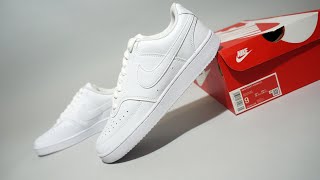 nike court vision triple white