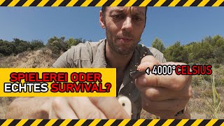 Feuer schlagen BUSHCRAFT SPIEL oder echtes SURVIVAL?! BASICS - #7vsWild Guide