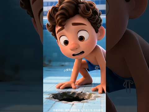 lubang di kolam renang! #shorts #animasi #kartun
