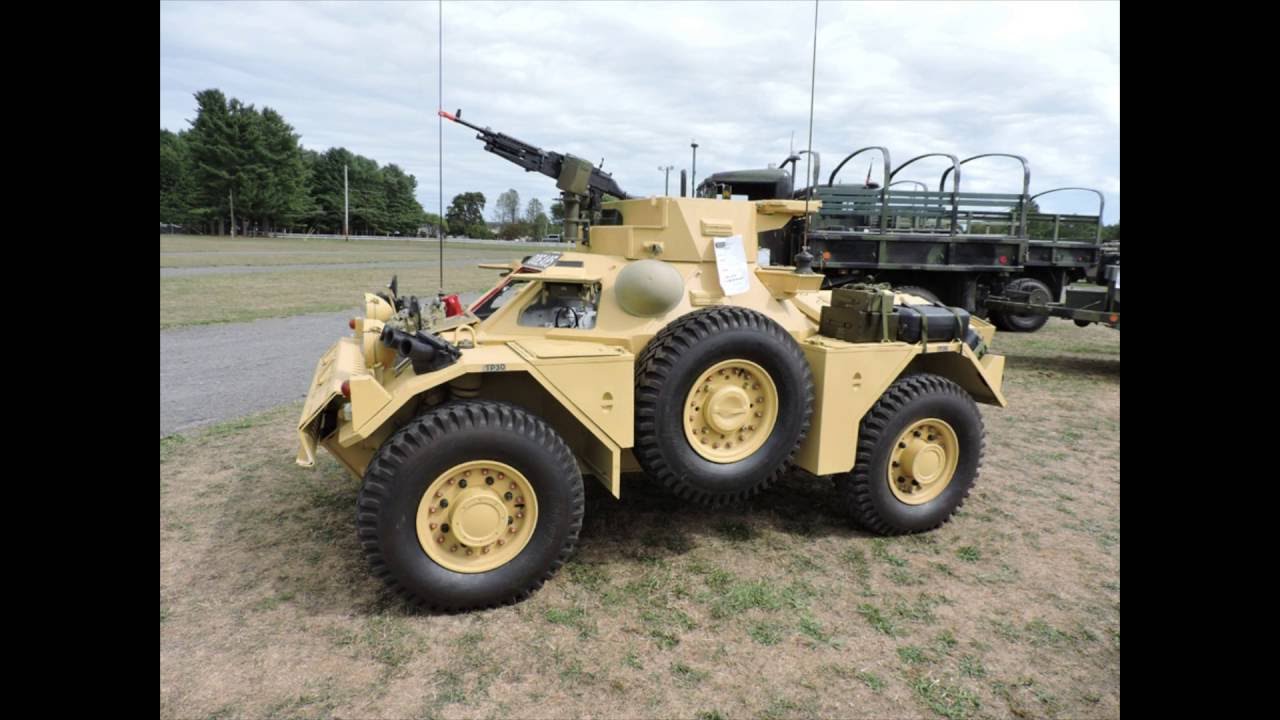 Restored ferret British armored car detail walk around video YouTube