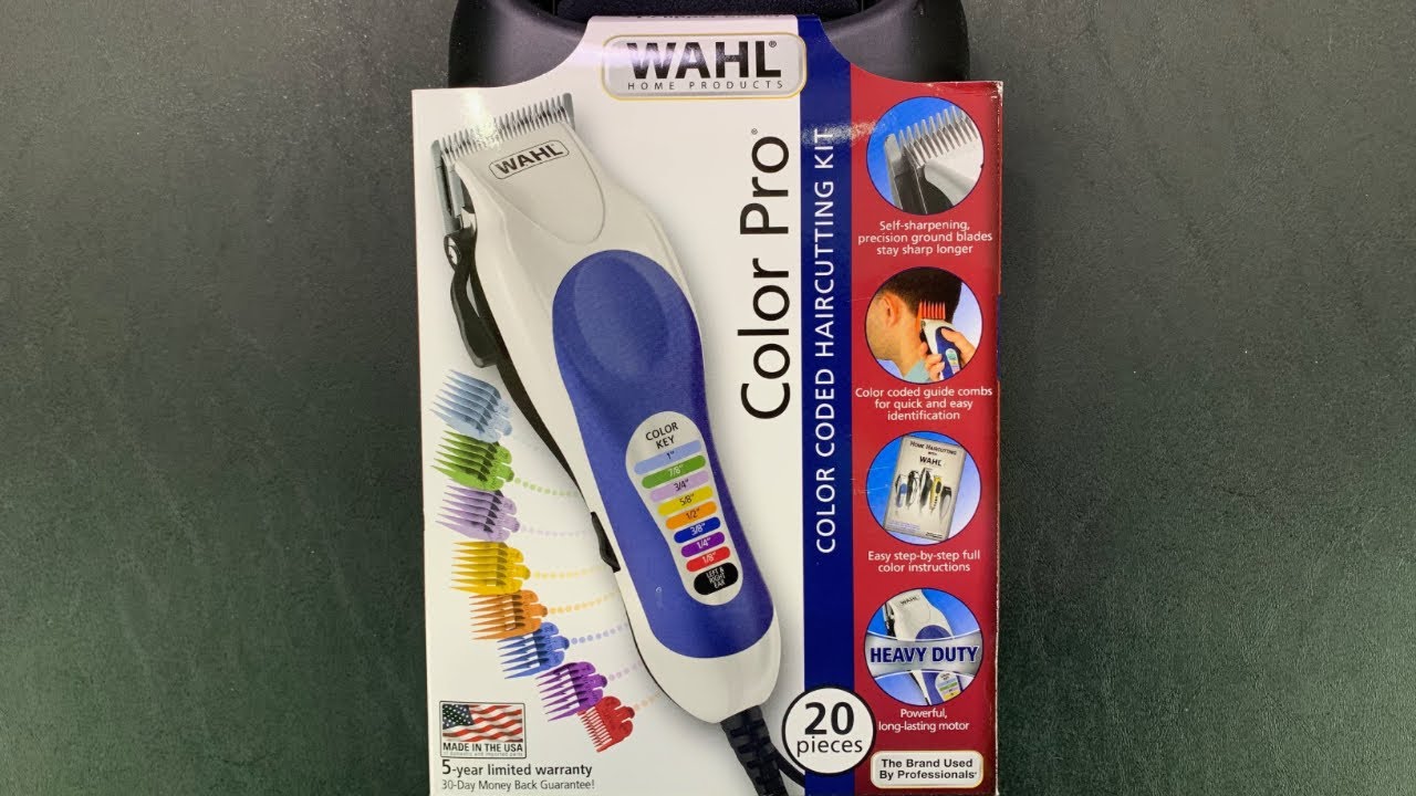 wahl colour pro colour coded haircutting kit