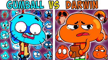 ALL GUMBALL VS DARWIN TEST | FNF Character Test | Gameplay VS Playground