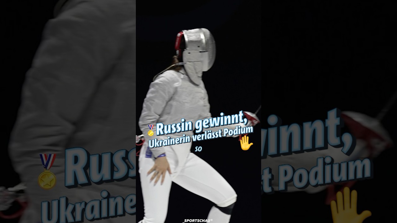 Ukrainerin verlässt Siegerehrung frühzeitig ✋Fecht-WM | Sportschau 