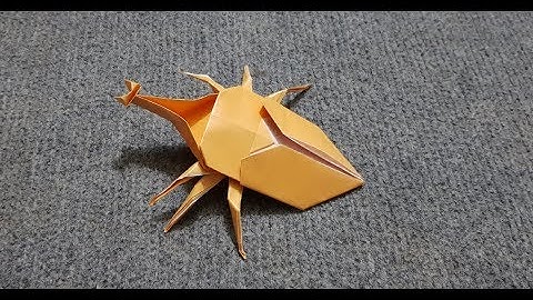 ORIGAMI - Hướng dẫn cách Gấp Con Bọ Hung - Nghệ Thuật ORIGAMI - So watch this beetle