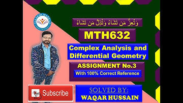 MTH632 Assignment no 3  solution by taleemi markaz