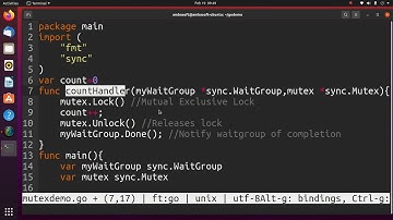 Go (golang) Advanced Tutorials - Mutex and Waitgroup, Console Input