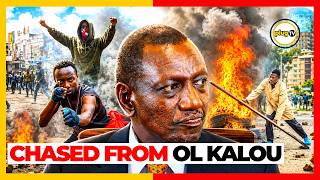 CHAOS in Ol Kalou: Residents REJECT Ruto UDA candidate – Billboard Dragged Down & Burned |Plug Tv