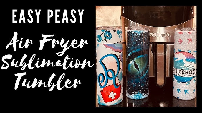 SUBLIMATION TUTORIAL: How to sublimate GLOW in the DARK tumblers -  HALLOWEEN STYLE! 