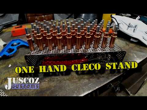 one hand Cleco stand fabrication