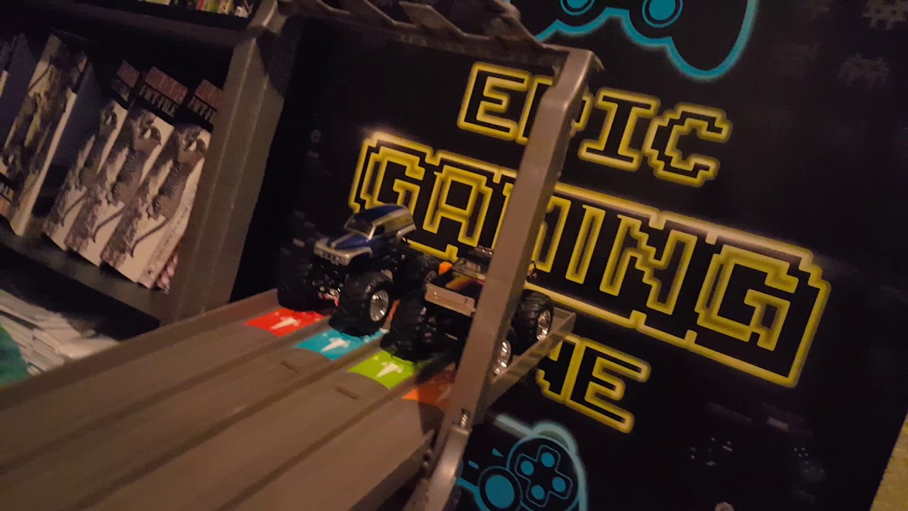 Freestyle racing ramps monster jam racing YouTube