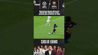 Sentuhan Magis Rivaldo! Cetak Gol Indah di Laga Barcelona Legends vs DRX #shorts