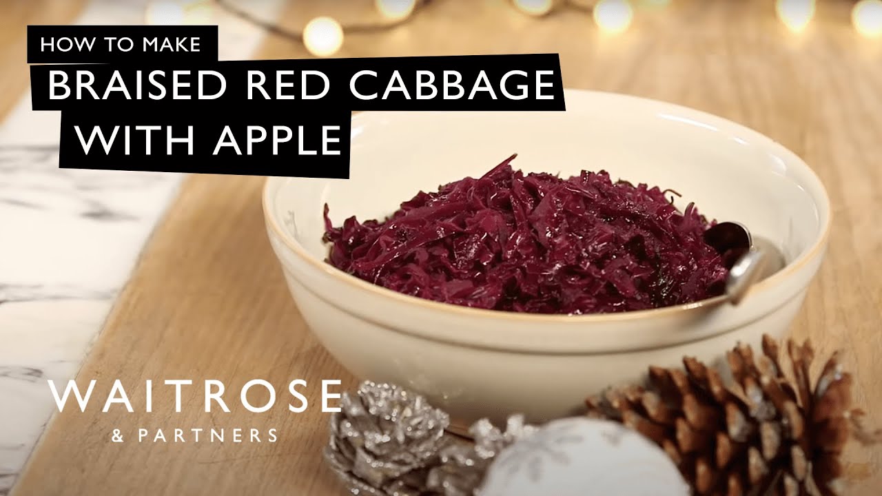 How To Make Braised Red Cabbage With Apple Waitrose Vegan Video Guides