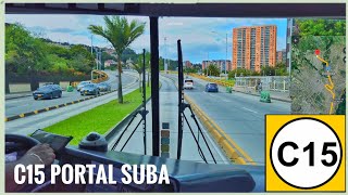 C15 Portal Tunal ➡️ Portal Suba 🚍  Transmilenio, Bogotá - Colombia 🇨🇴 [4k/60]