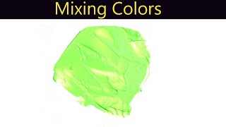 How To Make Eco Green Color Paint - Mixing Colors