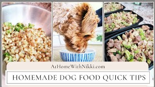 Homemade Dog Food Quick Tips by At Home With Bentley & Albert 17,331 views 3 years ago 7 minutes, 13 seconds