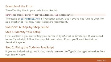 How to Fix Address Info Syntax Error in Node.js (Express)