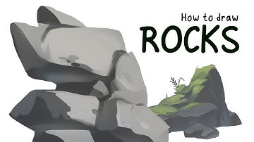 Paint ROCKs Like a PRO | How to Draw Rocks | Digital Art Lesson & Step-by-Step