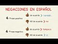 Aprender español: Negaciones (no, tampoco, nunca, nada…) (nivel básico)
