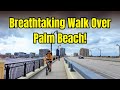Stunning Views from Palm Beach’s Iconic Bridge! 🌉 4K Royal Poinciana Walk