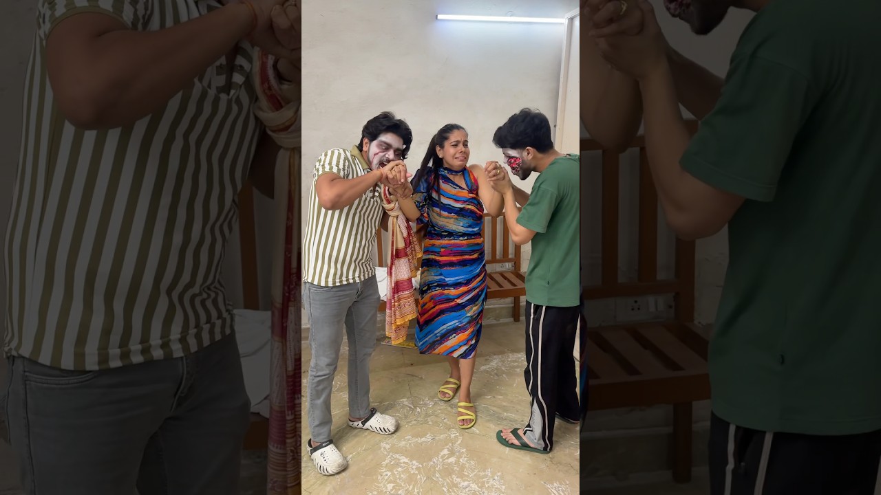 Do Zombies Ne Milke Mjhe Pakad Liya Aur Mjhe Khane Lage ????‍♀️????‍♂️ #haunted #horror #zombie #makeup 