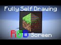 Fully self drawing RGB screen in Minecraft (Only Redstone)