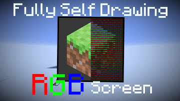 Fully self drawing RGB screen in Minecraft (Only Redstone)